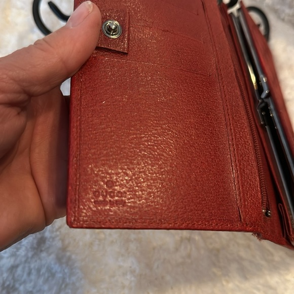 Gucci Burnt Orange Canvas Wallet - Picture 10 of 12